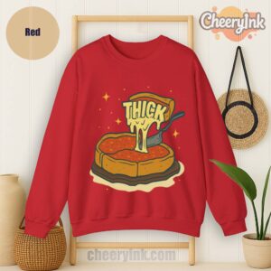 Sweatshirt Thick Deep Dish Pizza