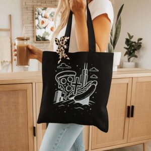 Tote Chicago Icons 10 Black Tote