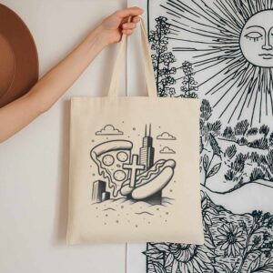 Tote Chicago Icons 13 Natural Tote