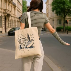 Tote Chicago Icons 15 Natural Tote