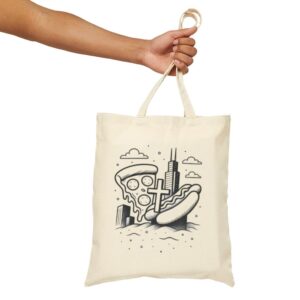 Tote Chicago Icons 17 Natural Tote