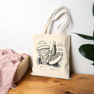 Tote Chicago Icons 19 Natural Tote