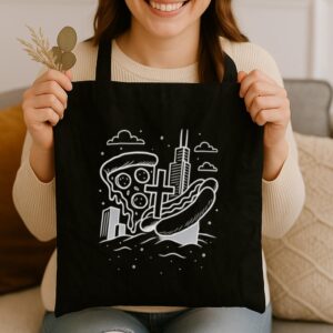 Tote Chicago Icons 3 Black Tote
