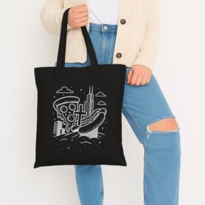 Tote Chicago Icons 7 Black Tote