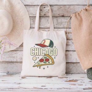 Tote Chicago Pizza Baseball 1 Natural Tote