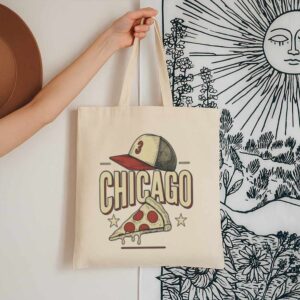 Tote Chicago Pizza Baseball 13 Natural