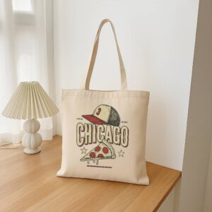 Tote Chicago Pizza Baseball 16 Natural