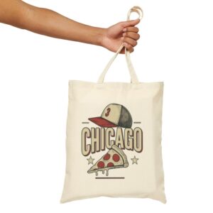 Tote Chicago Pizza Baseball 17 Natural