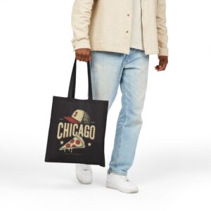 Tote Chicago Pizza Baseball 18 Black