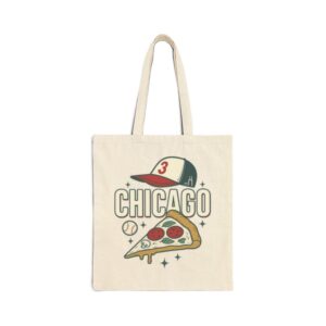 Tote Chicago Pizza Baseball 18 Natural Tote