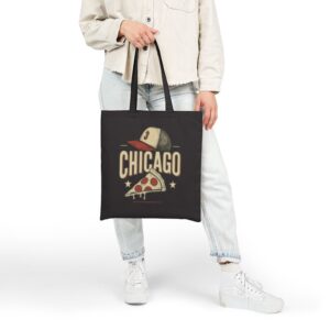 Tote Chicago Pizza Baseball 20 Black