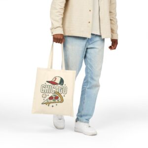Tote Chicago Pizza Baseball 20 Natural Tote