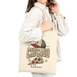 Tote Chicago Pizza Baseball 21 Natural