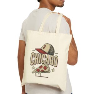 Tote Chicago Pizza Baseball 23 Natural