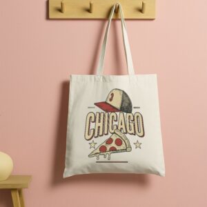 Tote Chicago Pizza Baseball 5 Natural