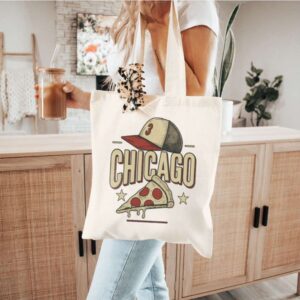 Tote Chicago Pizza Baseball 8 Natural