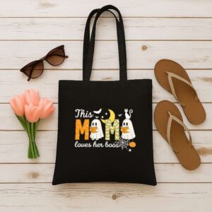 Tote Happy Halloween Mama Boo 12 Black