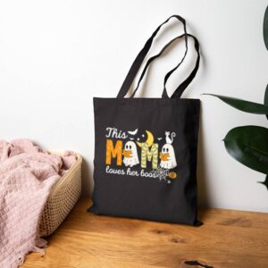 Tote Happy Halloween Mama Boo 17 Black