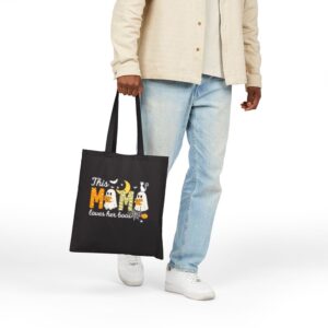 Tote Happy Halloween Mama Boo 18 Black