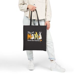 Tote Happy Halloween Mama Boo 20 Black
