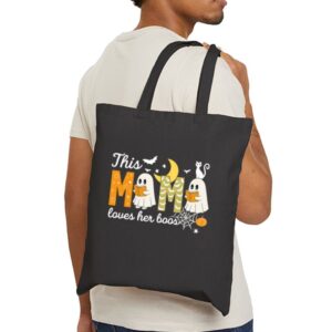 Tote Happy Halloween Mama Boo 21 Black