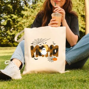 Tote Happy Halloween Mama Boo Favorite 10 Natural
