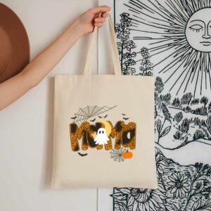 Tote Happy Halloween Mama Boo Favorite 13 Natural