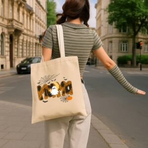 Tote Happy Halloween Mama Boo Favorite 15 Natural