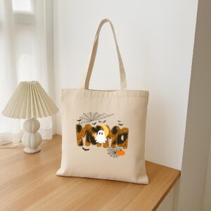 Tote Happy Halloween Mama Boo Favorite 16 Natural