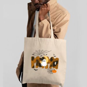 Tote Happy Halloween Mama Boo Favorite 2 Natural