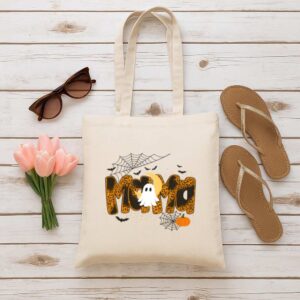 Tote Happy Halloween Mama Boo Favorite 6 Natural