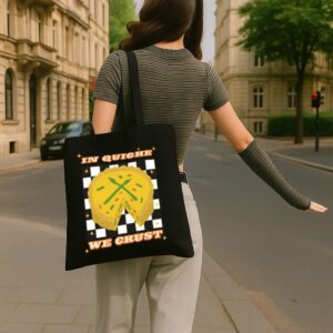 Tote In Quiche We Trust 4 Black