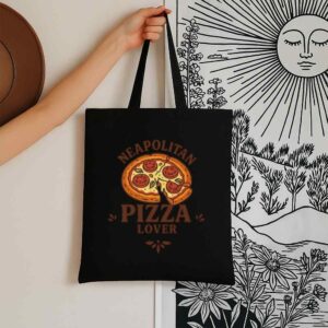 Tote Neapolitan Pizza Lover 6 Black