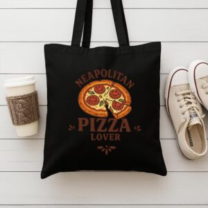 Tote Neapolitan Pizza Lover 9 Black