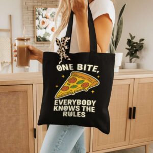 Tote One Bite Pizza 10 Black