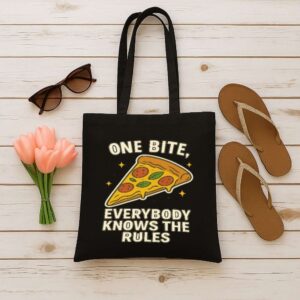 Tote One Bite Pizza 12 Black