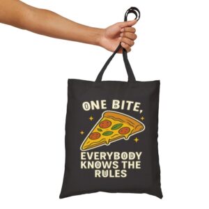 Tote One Bite Pizza 15 Black