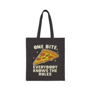 Tote One Bite Pizza 16 Black