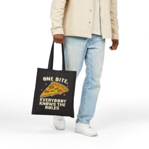Tote One Bite Pizza 18 Black