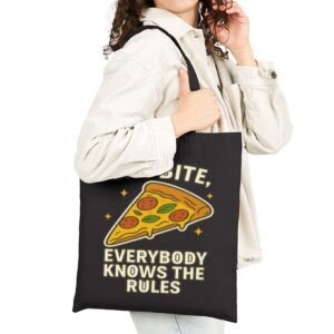 Tote One Bite Pizza 19 Black