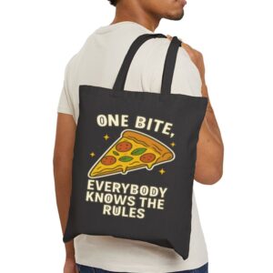 Tote One Bite Pizza 21 Black