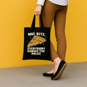 Tote One Bite Pizza 5 Black