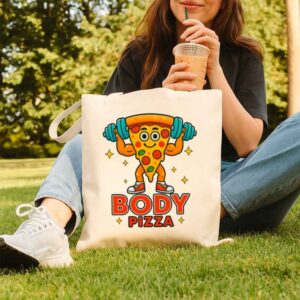 Body Pizza Tote Bag