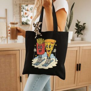 Tote Pizza French Fry 10 Black