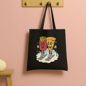Tote Pizza French Fry 13 Black