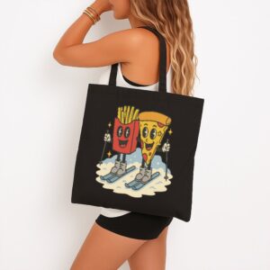 Tote Pizza French Fry 14 Black