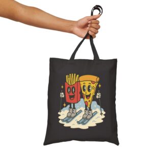 Tote Pizza French Fry 15 Black