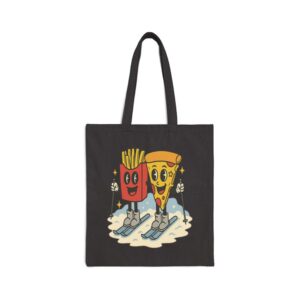 Tote Pizza French Fry 16 Black
