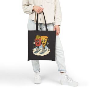 Tote Pizza French Fry 20 Black