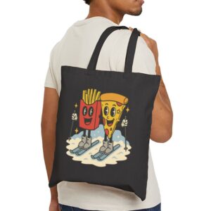 Tote Pizza French Fry 21 Black